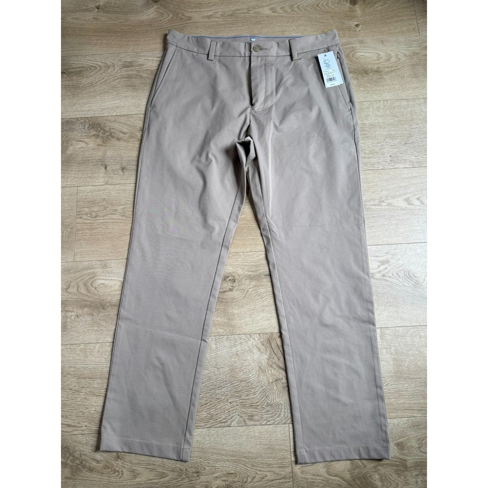 NWT Southern Tide Jack Performance Pant sandstone khaki chino stretch size 36x30